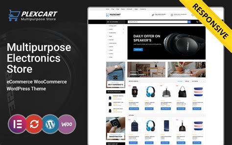 Plexcart Tema de WooCommerce para tienda de electrónica Mega Shop