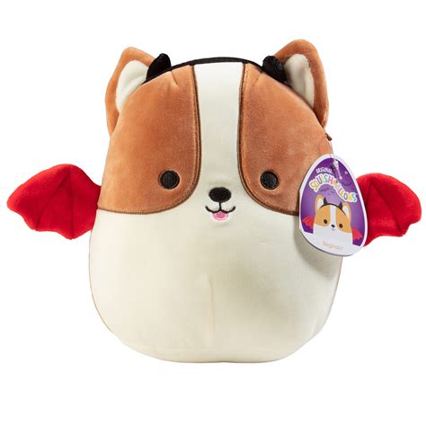 Squishmallows 8 Reginald The Corgi Devil Dog Official Kellytoy Plush