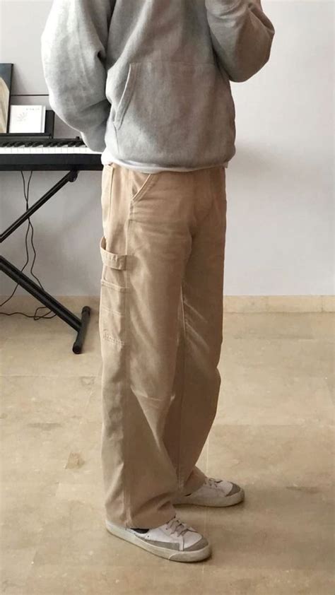 Beige Pants Baggy Dickies Pants Outfit Men Cargo Pants Outfit Men Mens Outfit Inspiration