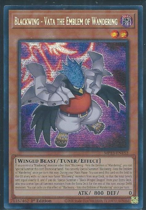 Mp Sp Blackwing Vata The Emblem Of Wandering Prismatic Secret