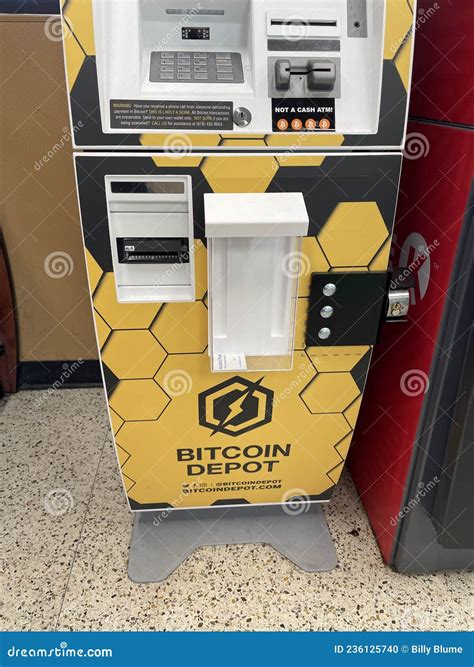 A Bitcoin ATM Machine Bottom Editorial Image Image Of Financial