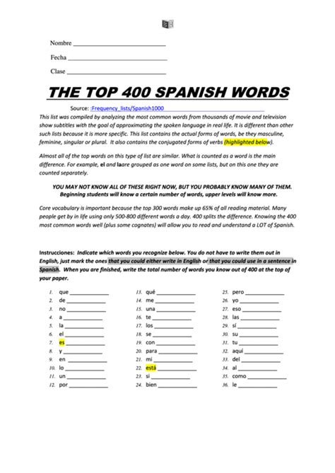 Printable Free Spanish Worksheets Pdf Printable Worksheets