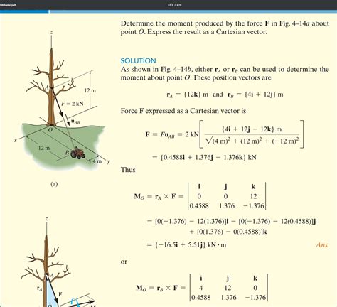 Solved 151678 Hibbeler Pdf Determine The Moment Produced By Chegg