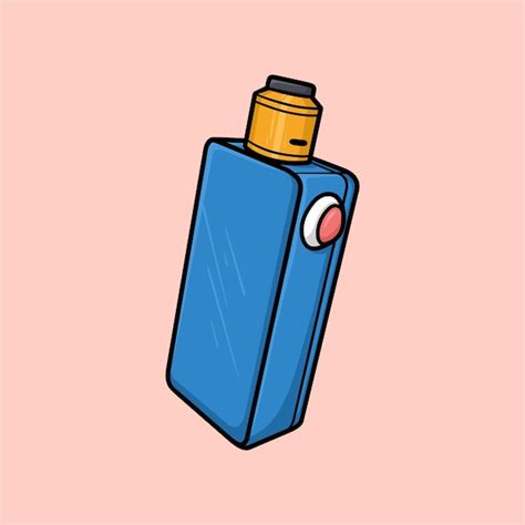 Premium Vector Vape Box Mod Vector Cartoon Illustration