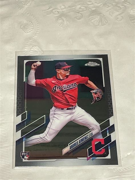 2021 Topps Chrome Update Andres Gimenez USC33 Cleveland Indians RC EBay