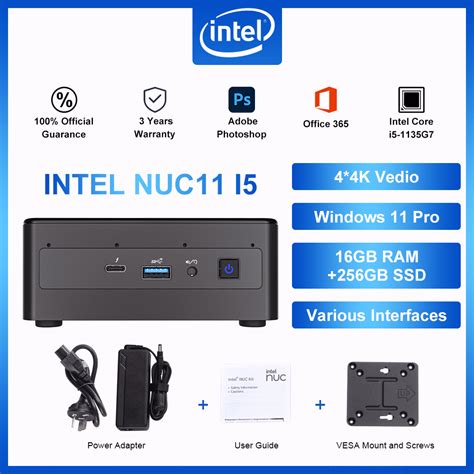 Intel Nuc 11 Nuc11pahi5 Panther Canyon Mini Pc 16gb Ram Kingston 256gb Pcie Ssd 28w Intel Iris