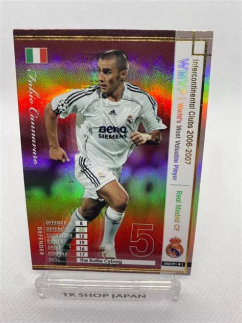 PANINI WCCF FOOTISTA 2006 07 Fabio Cannavaro Real Madrid CF WMVP1 1 EUR