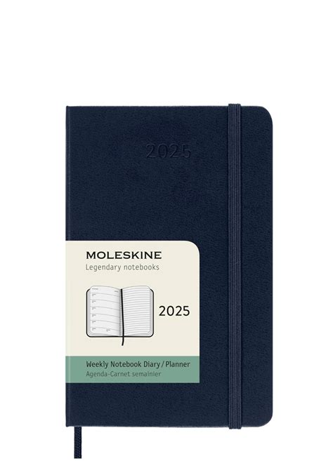 Kalendarz Moleskine 2025 12M Rozmiar P Kieszonkowy 9x14 Cm Tygodniowy