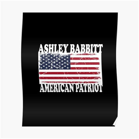 American Patriot Ashley Babbitt Poster For Sale By Marozayn Redbubble