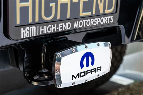 Mopar Engraved Billet Hitch Receiver Cover