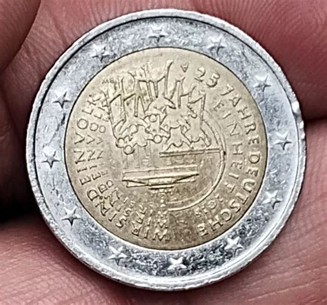 Moneda Conmemorativa De Euros De Alemania A O De Unificaci N De