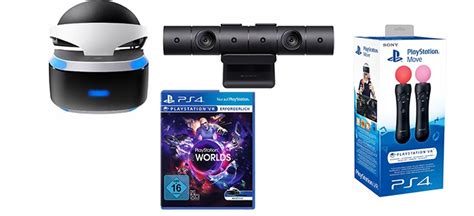 Playstation Vr Bundle Mit Vr Worlds Ps Kamera Und Move Twin Pack F R