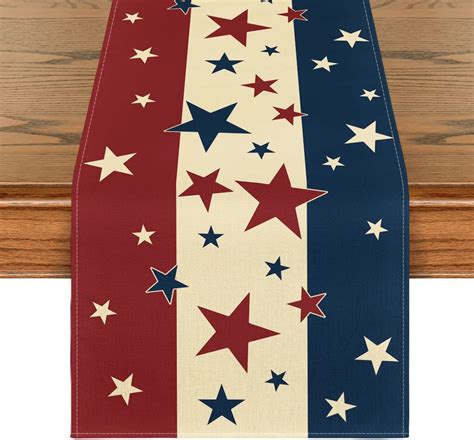 Amazon Stars And Stripes 4th Of July Table Runner Patriotic