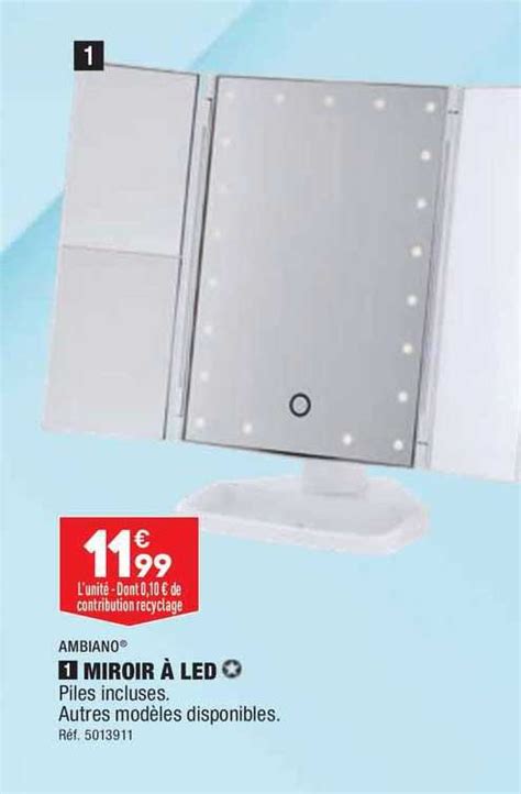 Promo Miroir Led Ambiano Chez Aldi Icatalogue Fr