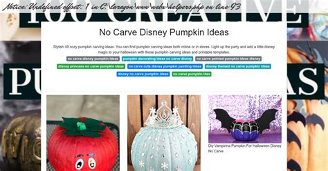 No Carve Disney Pumpkin Ideas