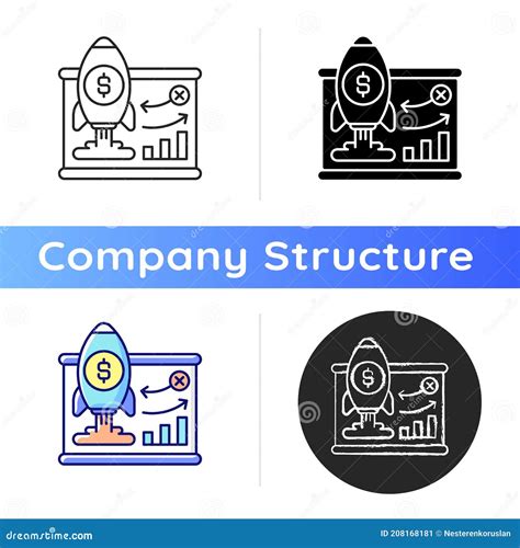 Business Model Icon Stock Vector Illustration Of Company 208168181