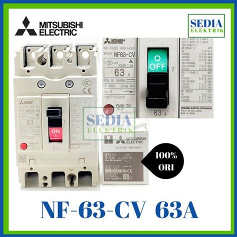 Jual Nf Cv Nf Nf Cv Mccb Nfb Mitsubishi A Di Lapak Sedia