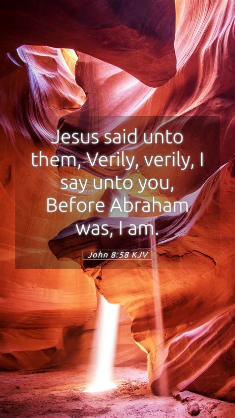 John Kjv Mobile Phone Wallpaper Jesus Said Unto Them Verily