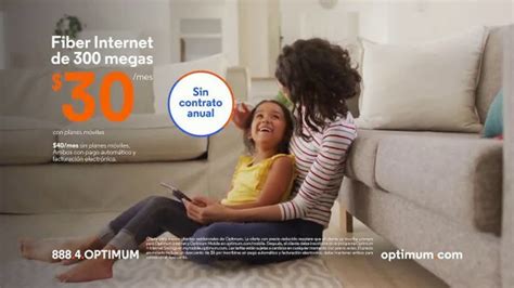 Optimum TV Spot 30 dólares el fiber internet de 300 megas iSpot tv