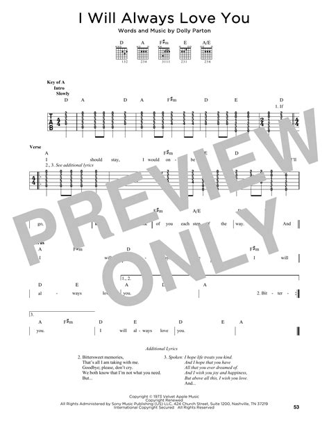 I Will Always Love You by Dolly Parton - Solo Guitar - Guitar Instructor