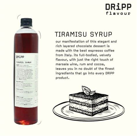 DRiPP Tiramisu Syrup 760ml Perasa Minuman Berbentuk Sirup Untuk Horeca