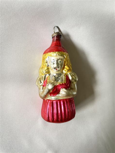 Antique German Glass Ornament Goldilocks, Figural Girl Fairy Tail ...