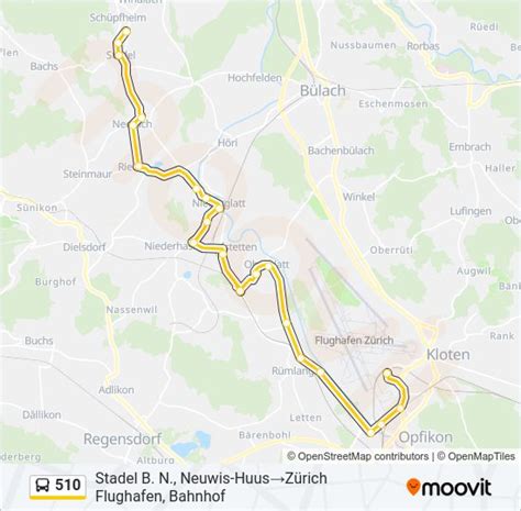 510 Route Fahrpläne Haltestellen Karten Stadel B N Neuwis Huus