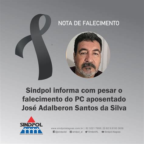 Sindpol Alagoas Sindpol Informa Pesar O Falecimento Do Pc