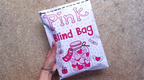 Blind Bag Paper Pink Asmr Satisfying Opening Blind Box Surprise