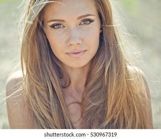 Nude Girl Long Hair Portrait Stock Photo Shutterstock