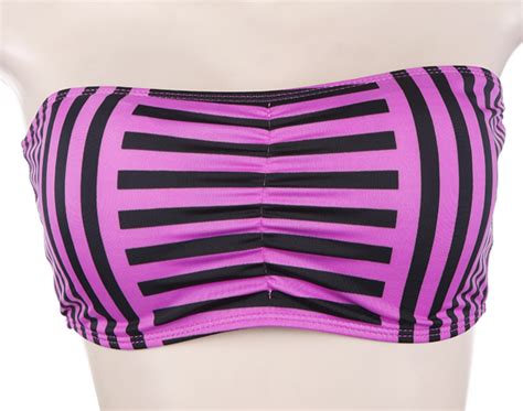 Striped High Waist Slim Bikini On Luulla