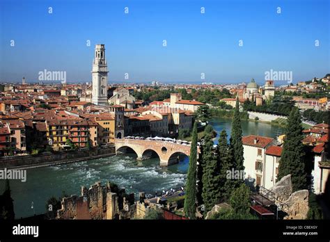 Skyline Of The City Of Verona In Italy Stock Photo Alamy