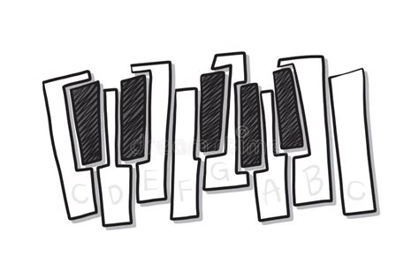 Piano Keys, Keyboard Illustration for Music Logo Stock Vector ...