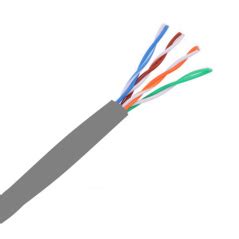 Bobina De Cable Utp Cat E Metros Cable De Red Rj Color Gris Cca