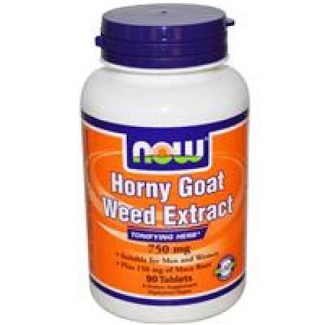 NOW Foods 淫羊藿提取物 750mg 90錠 Horny Goat Weed Extract