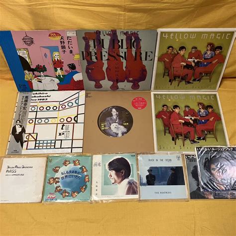 【目立った傷や汚れなし】05h M50 Ymo Lp 6枚 シングル盤 6枚 まとめ売り 細野晴臣 坂本龍一 高橋幸宏 矢野顕子 カラー