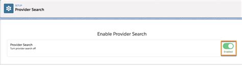 Set Up Provider Search Unit Salesforce Trailhead