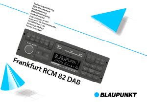 Handleiding Blaupunkt Frankfurt RCM 82 DAB Autoradio