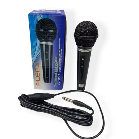 Jual Cod Microphone Fleco F Mic Karaoke Mic Kabel Suara Super