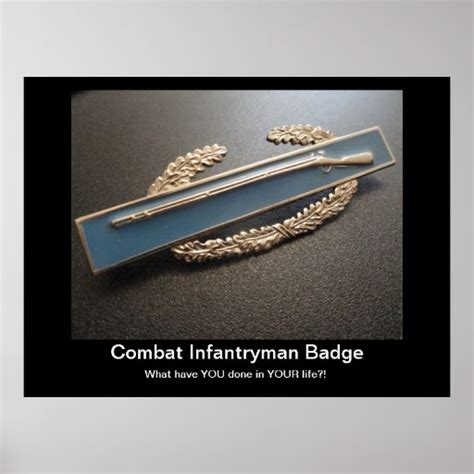 Combat Infantryman Badge Poster | Zazzle