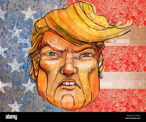 Illustrazione Di Donald Trump Fotos Und Bildmaterial In Hoher