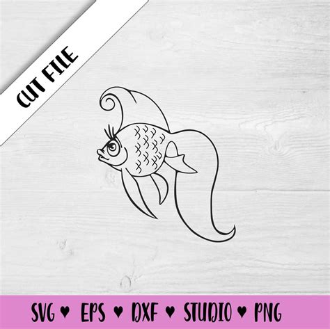 Goldfisch Marienfisch M Dchen Koi Karpfen Svg Cut File Etsy De