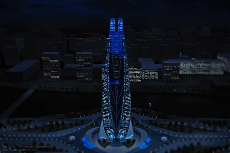 Skyscraper Concept Night On Behance