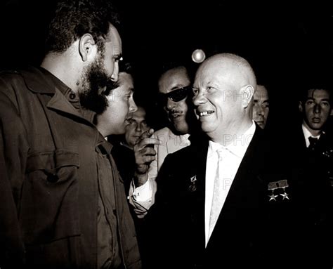 Cuban Revolutionary Leader FIDEL CASTRO And Soviet Union Leader Nikita