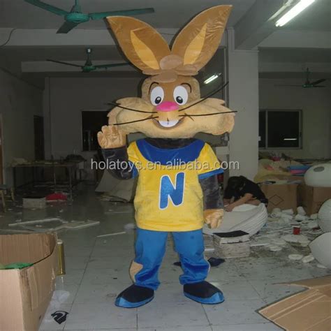 Hola Nesquik Rabbit Mascot Costume/bunny Mascot Costume - Buy Mascot ...