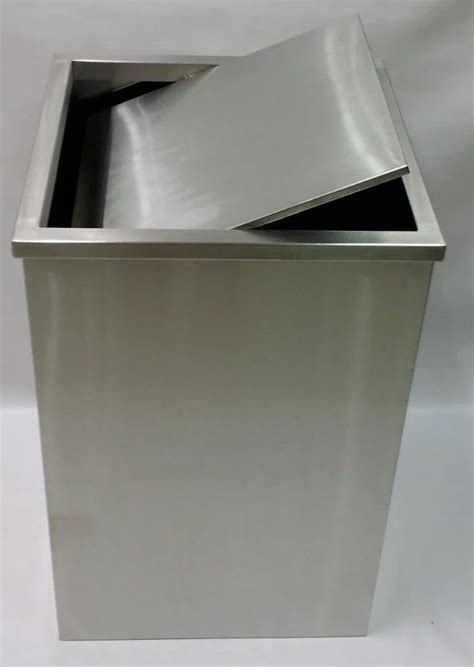 Open Top Stainless Steel Dustbin For Office Capacity L At