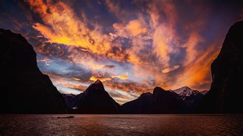 4K Snow New Zealand Trey Ratcliff Nature Landscape Sunset Glow