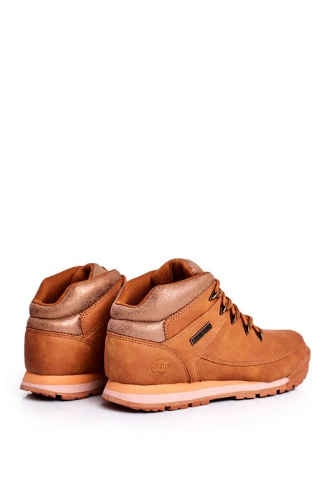 Damskie Buty Trekkingowe Big Star Camel GG274497 Bugo Pl Buty Damskie