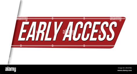 Early access banner design on white background, vector illustration ...