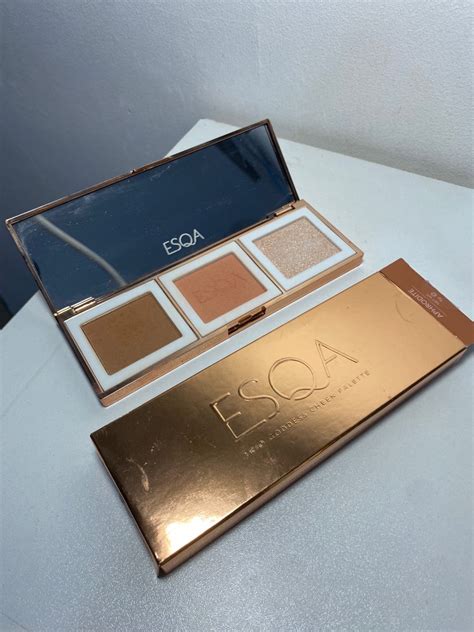 Esqa Trio Goddess Cheek Face Palette Aphrodite Kesehatan Kecantikan